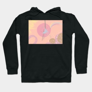 Trapeze Girl drinking Rainbow Hoodie